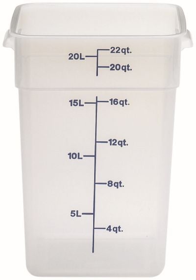 Boîte à provision en polypropylène translucide