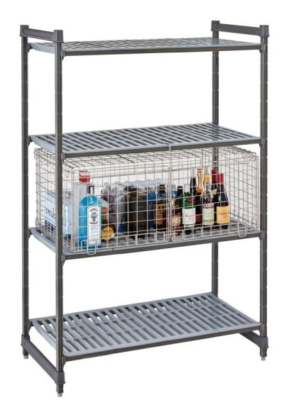 Cage de sécurité pour rayonnage alimentaire
