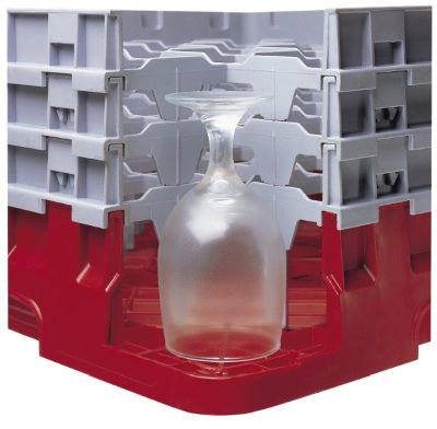 Coupe interne de demi casier de lavage pour 17 verres