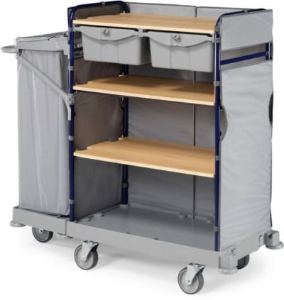 Chariot hôtelier avec 2 tiroirs à clé