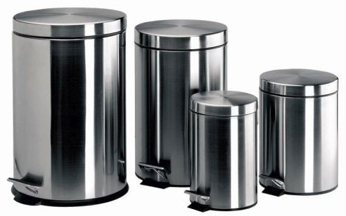 Poubelles à pédale inox de 3l à 20l