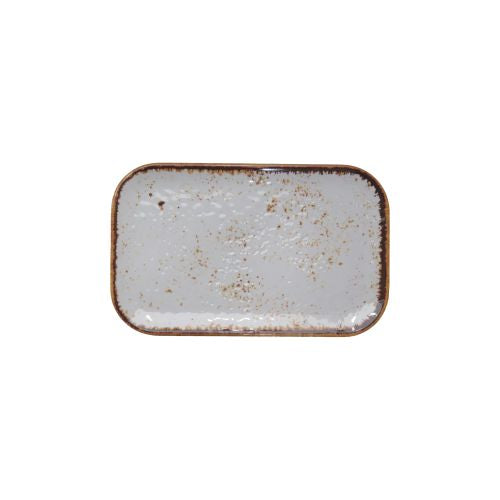 Assiette mélamine blanc rectangulaire 265 X 162 mm