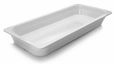 Bac gastro GN 2/4 blanc en mélamine