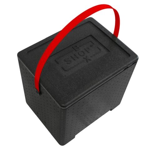 Caisson isotherme avec poignée rouge