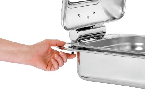 Chafing dish inox fonctionnel avec bac amovible