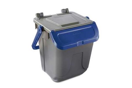 Collecteur déchets organiques 25l bleu