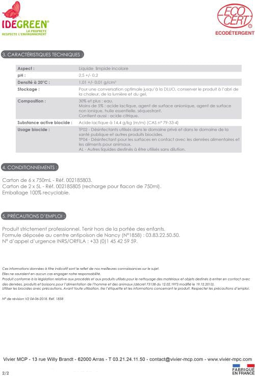 Fiche technique Respect Home sanitaires P2