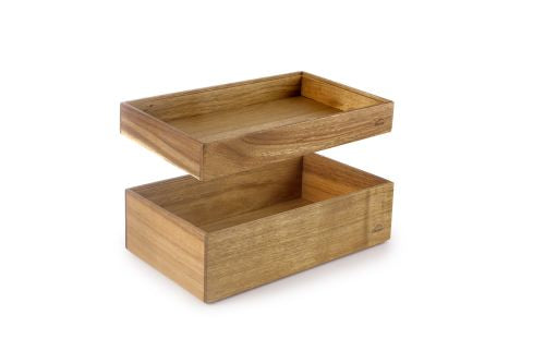 Présentoirs de buffet GN2/4 haut de gamme - 2 hauteurs